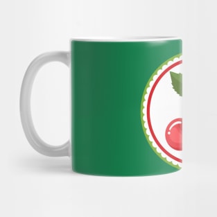 Cherry Fruits Emblem Mug